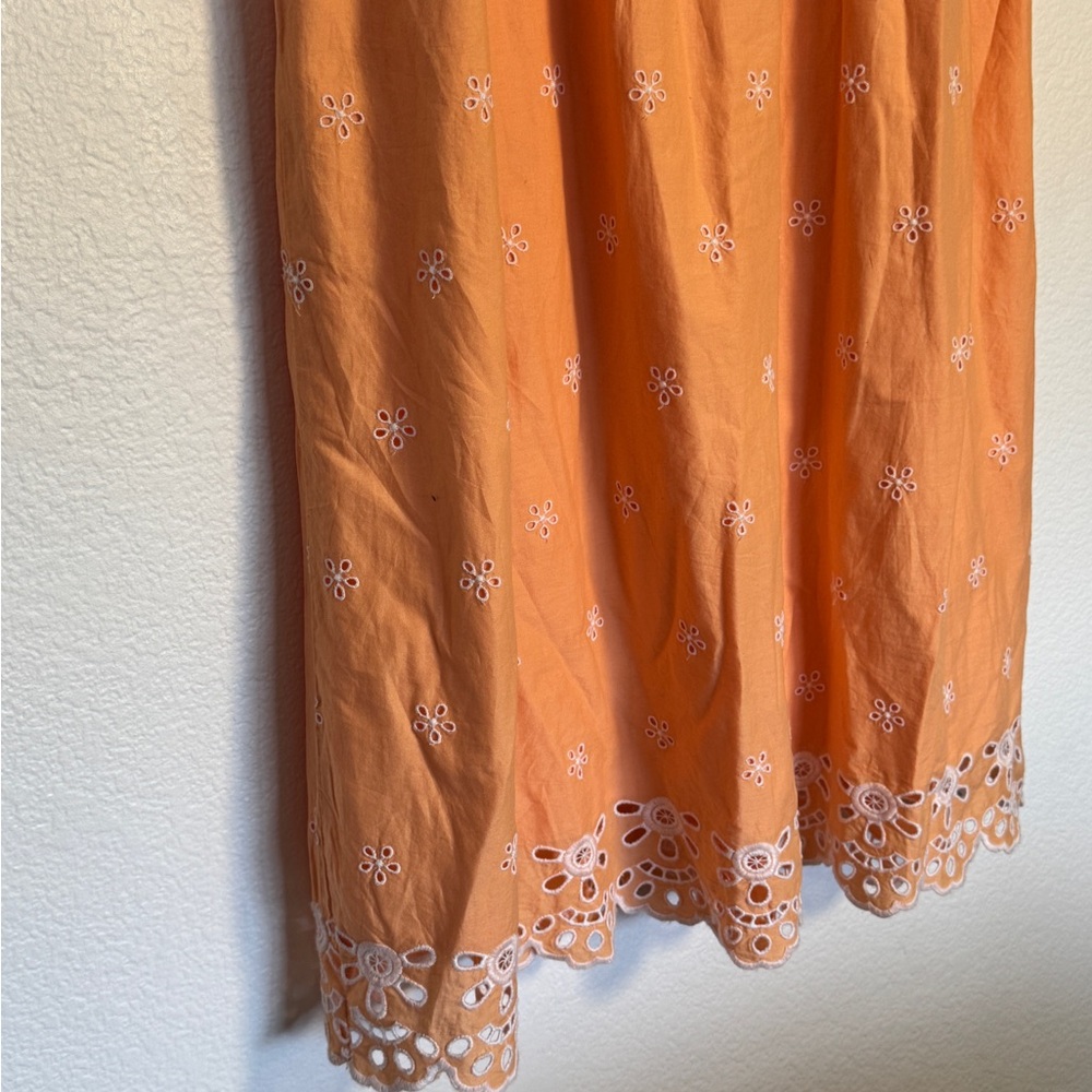 Old Navy Orange Floral Midi Dress - Picture 5 of 14